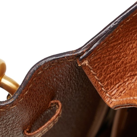 GUCCI Bamboo Shoulder Bag in Brown Leather - Picture 4 of 9